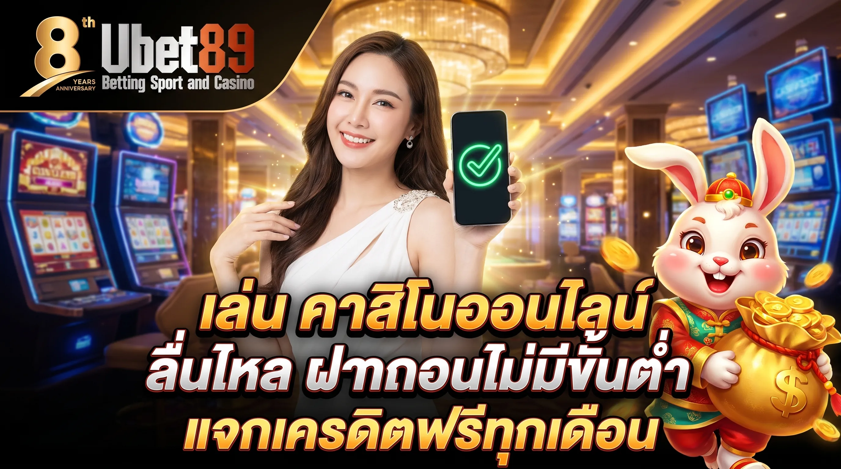 คาสิโนออนไลน์ ubet89 ฝากถอนไม่มีขั้นต่ำ ทุนน้อยเล่นได้